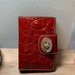 Red Coach Wallet